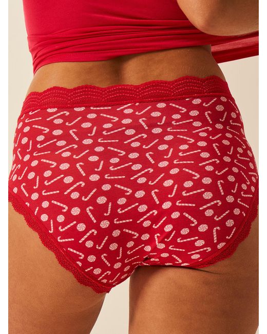 Stripe & Stare Pink High Rise Knicker Four Pack