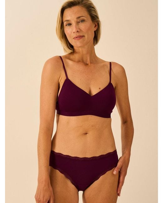 Stripe & Stare Purple Brazilian Knicker