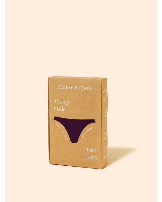 Stripe & Stare Brown Thong