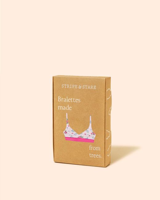 Stripe & Stare Pink Lace Square Bra