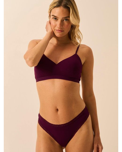 Stripe & Stare Brown Thong