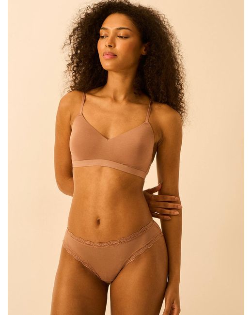 Stripe & Stare Brown Smooth Sculpt Padded Bra