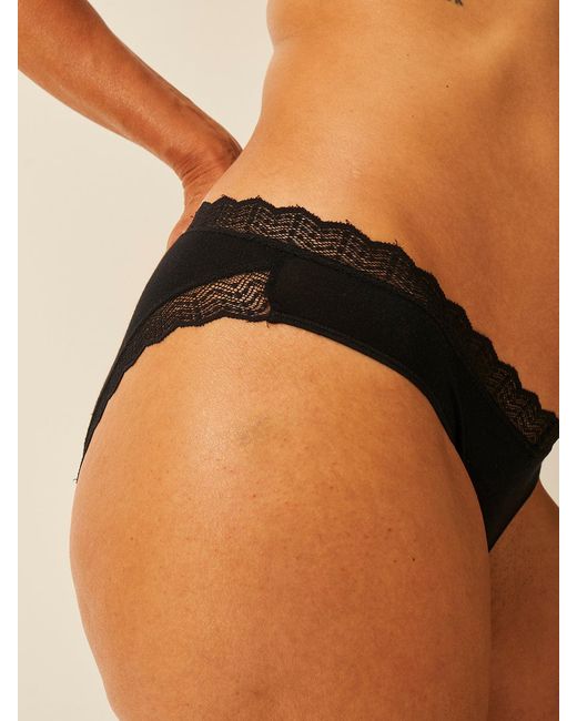 Stripe & Stare Black Zigzag Lace Original Knicker