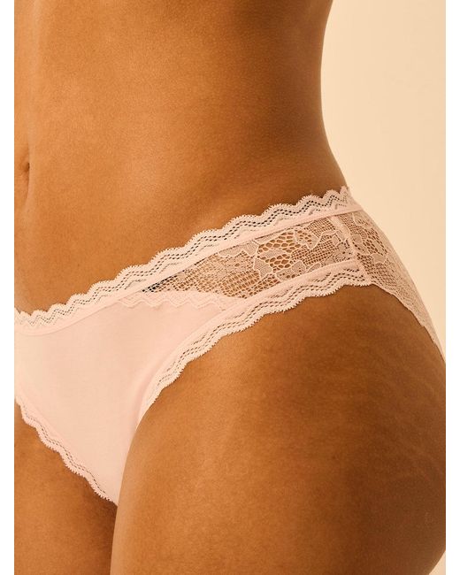 Stripe & Stare Blue Eco Lace Original Knicker Four Pack