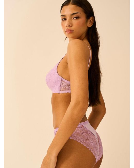 Stripe & Stare Purple Eco Lace Original Knicker