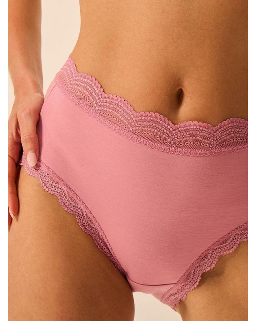 Stripe & Stare Pink High Rise Knicker