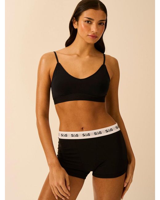 Stripe & Stare Black Boxer