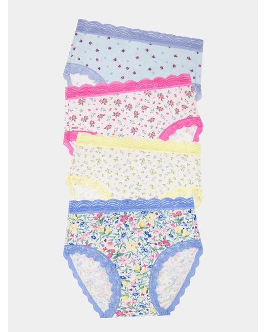 Stripe & Stare Multicolor High Rise Knicker Four Pack