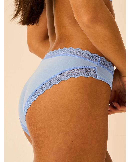 Stripe & Stare Blue Zigzag Lace Original Knicker