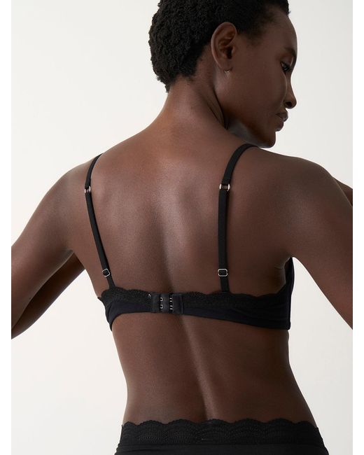 Stripe & Stare Brown Smooth Demi Bra