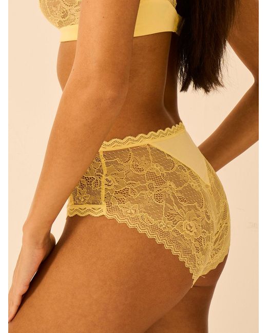 Stripe & Stare Pink Eco Lace High Rise Knicker Four Pack