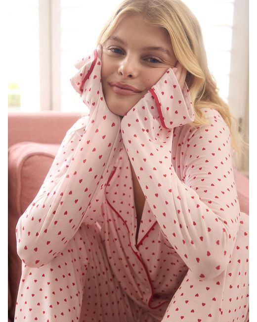 Stripe & Stare Natural Long Pyjama Set