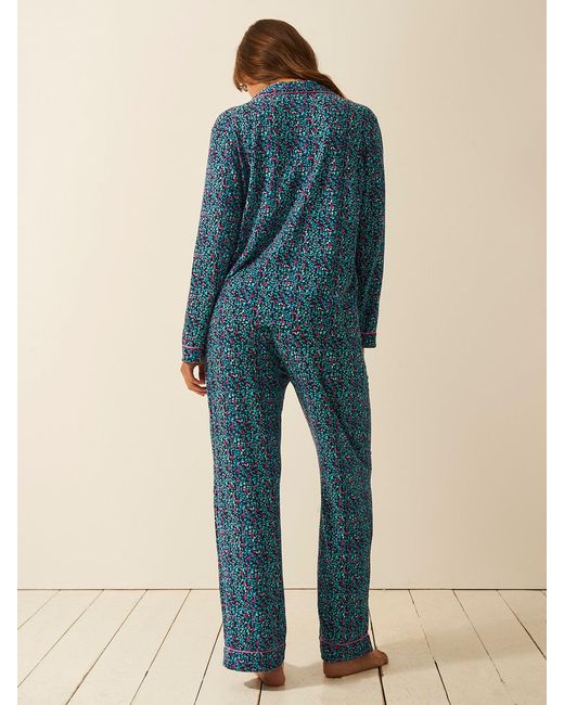 Stripe & Stare Blue Long Pyjama Set