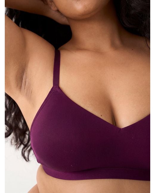 Stripe & Stare Purple Smooth Sculpt Padded Bra