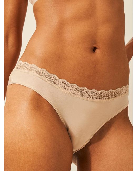 Stripe & Stare Brown Zigzag Lace Original Knicker