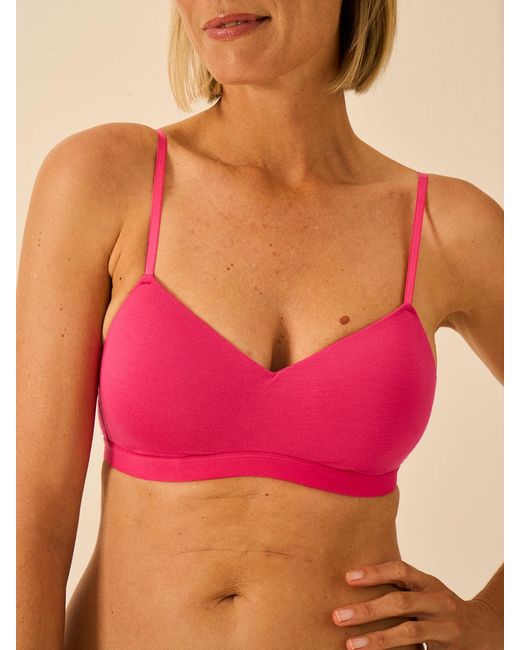Stripe & Stare Red Raspberry Smooth Sculpt Padded Bra
