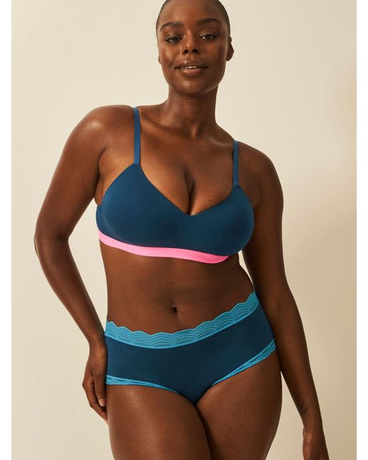 Stripe & Stare Blue High Rise Knicker