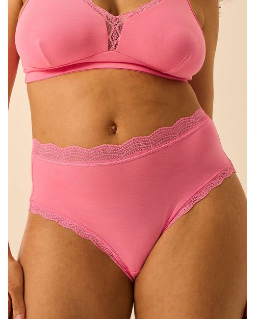 Stripe & Stare Pink High Rise Knicker