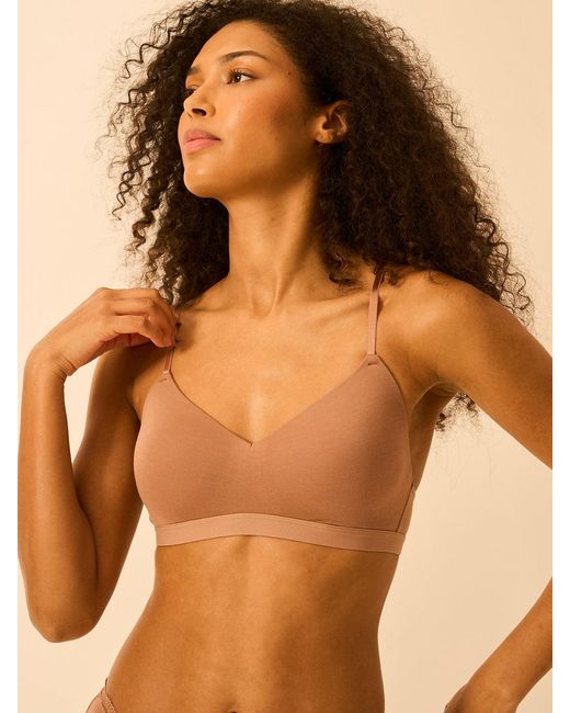 Stripe & Stare Brown Smooth Sculpt Padded Bra