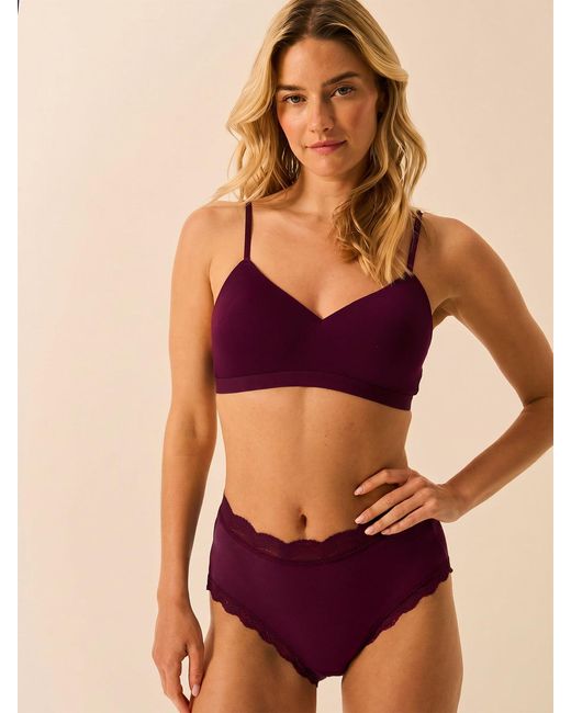 Stripe & Stare Purple High Rise Knicker
