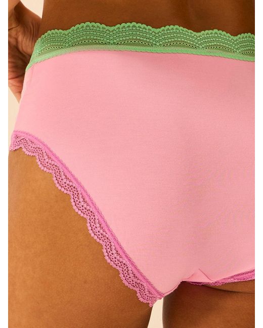 Stripe & Stare Pink High Rise Knicker
