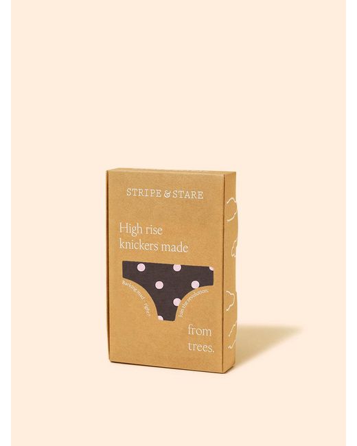 Stripe & Stare Brown High Rise Knicker