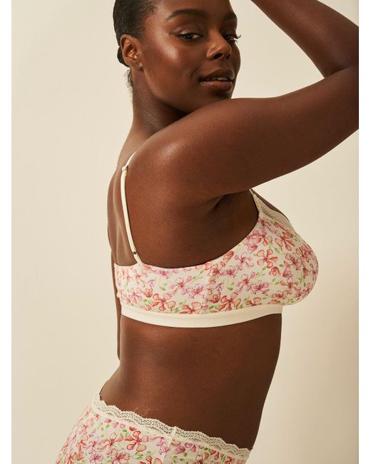 Stripe & Stare Brown Lace Square Bra