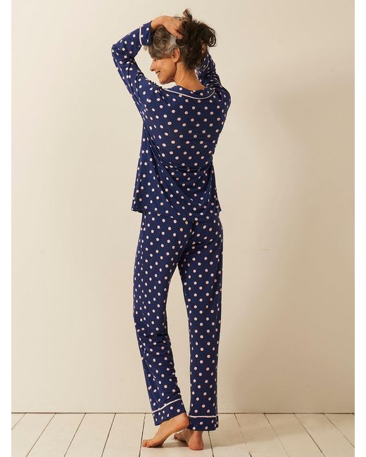 Stripe & Stare Blue Long Pyjama Set