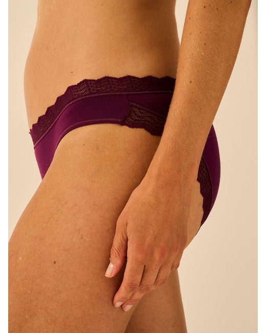 Stripe & Stare Purple Zigzag Lace Original Knicker