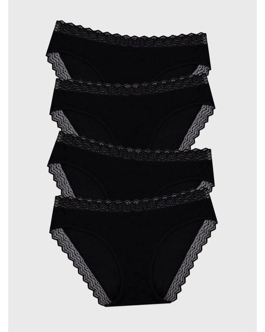 Stripe & Stare Black Zigzag Lace Original Knicker Four Back