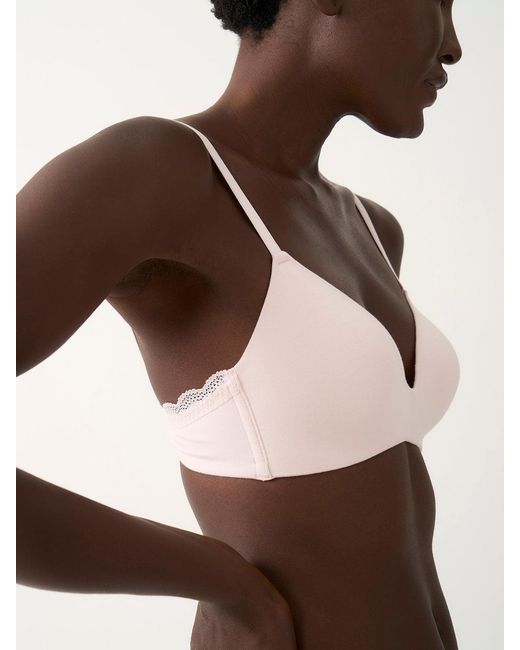 Stripe & Stare Brown Smooth Demi Bra