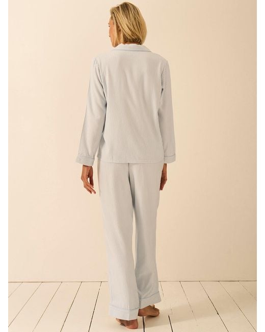 Stripe & Stare Natural Soft Brushed Woven Pyjama Bottoms