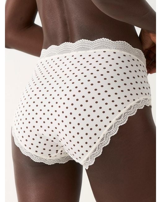 Stripe & Stare Pink High Rise Knicker Four Pack