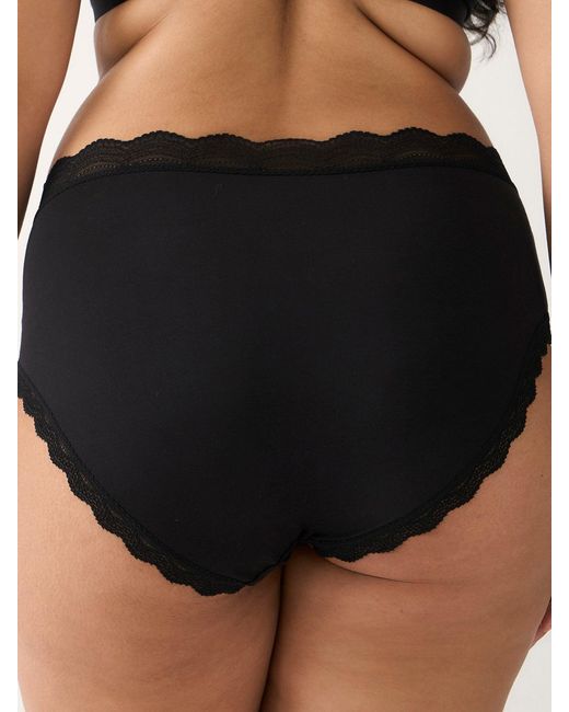 Stripe & Stare Black High Rise Knicker Four Pack