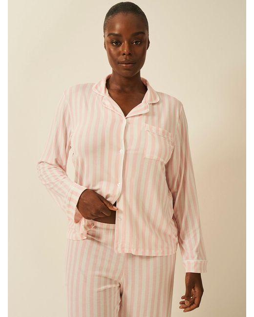 Stripe & Stare Natural Long Pyjama Set