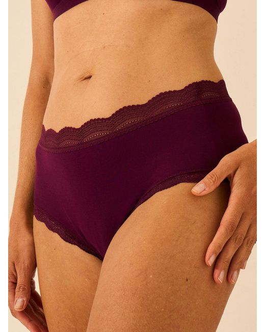 Stripe & Stare Purple High Rise Knicker