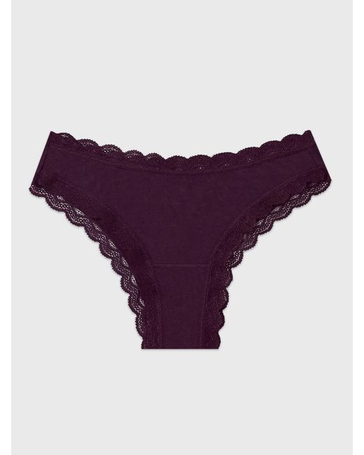 Stripe & Stare Purple Brazilian Knicker