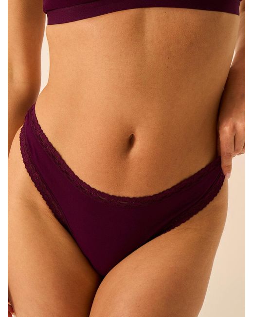Stripe & Stare Brown Thong