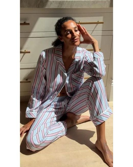 Stripe & Stare Natural Soft Brushed Woven Pyjama Bottoms