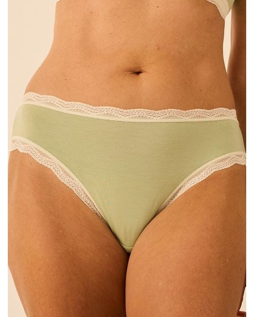 Stripe & Stare Multicolor Mid Rise High Leg Knicker Four Pack