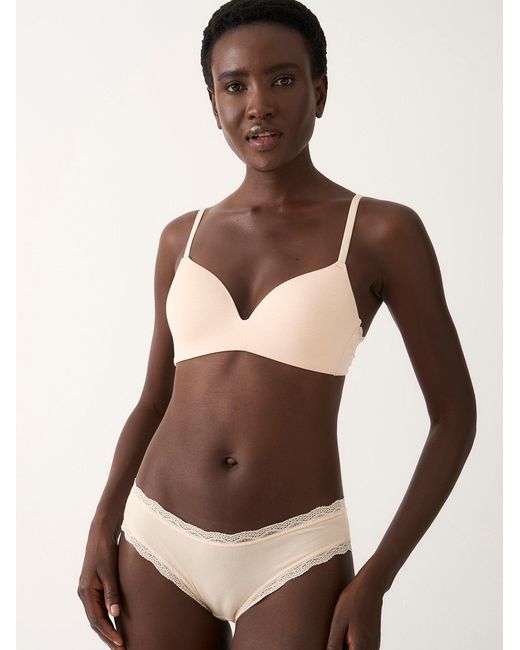 Stripe & Stare Natural Smooth Demi Bra