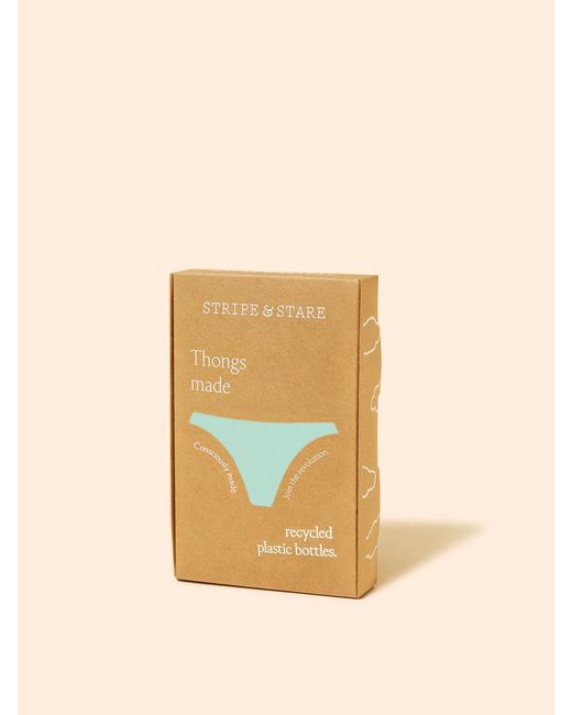 Stripe & Stare Orange Zigzag Lace Thong