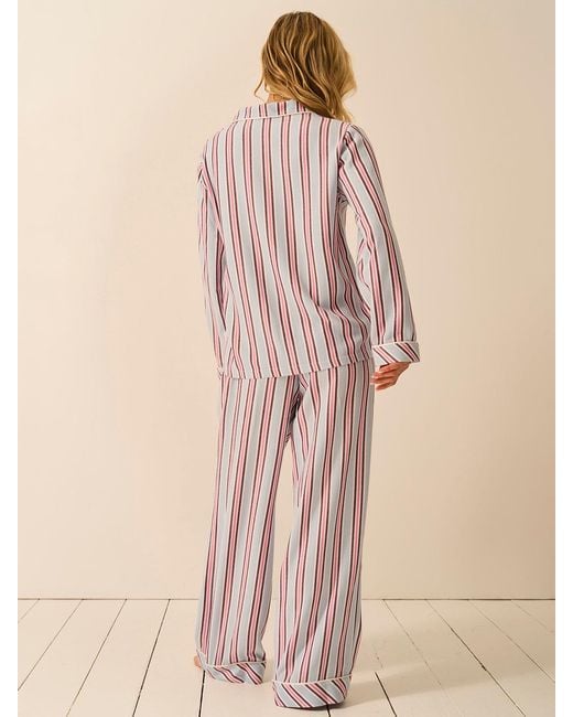 Stripe & Stare Natural Soft Brushed Woven Pyjama Bottoms