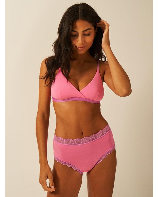 Stripe & Stare Pink High Rise Knicker