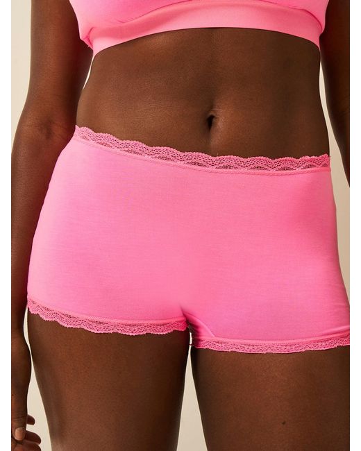 Stripe & Stare Pink Hipster Knickers