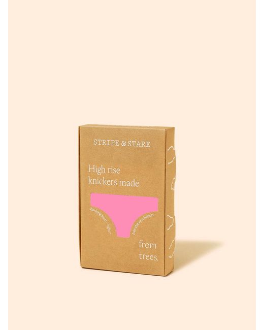 Stripe & Stare Pink High Rise Knicker