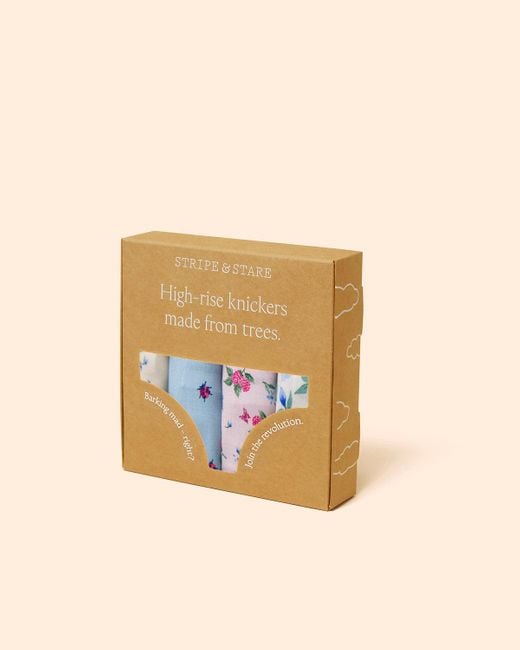 Stripe & Stare Multicolor High Rise Knicker Four Pack