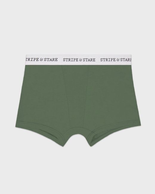 Stripe & Stare Green Boxer