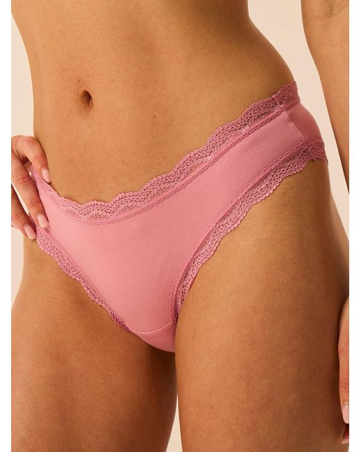 Stripe & Stare Pink Brazilian Knicker