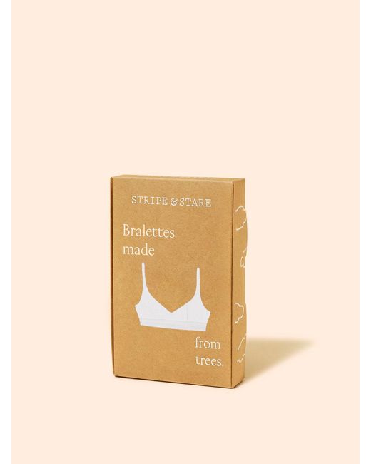 Stripe & Stare Brown Zig Zag Lace Triangle Bra